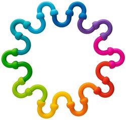 Fat Brain Toys Bauspielzeug Plip Links - sensorisches Lernspielzeug für Kinder