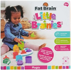 Fat Brain Toys Plugzy Lernspielzeug - Formensortierer - buntes Babyspielzeug