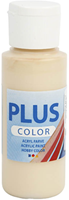 Plus Color Acrylfarbe Bastelfarbe Elfenbein Beige 60ml - schnell trocknend