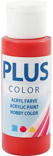 Creativ Company Acrylfarbe Weihnachtsrot Plus Color 60 ml Bastelfarbe