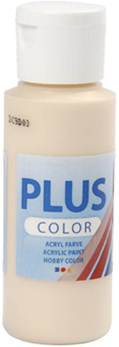 Plus Color Acrylfarbe Bastelfarbe Weiß 60 ml - schnell trocknende Farbe