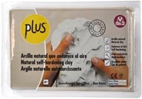 Plus Plus Lufttrocknender Ton 1 kg Naturweiß