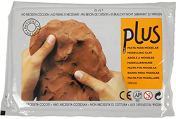 Plus Plus Lufttrocknender Ton 1 kg Terrakotta
