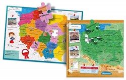 Clementoni Puzzle Polen Karte - Lernspielzeug 104 Teile
