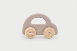 PolarB Holzspielzeugauto - hellbraun - langlebiges Holzfahrzeug