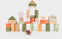 PolarB Holzbausteine Set - 50 Stück - Pastell Spielzeug