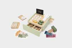 PolarB Holzspielzeug Kasse - interaktives Rollenspiel Spielzeug