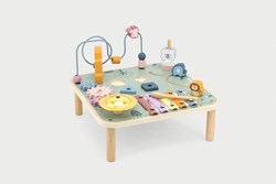PolarB Holz Aktivitätstisch - multifunktionales Spielzeug für Kleinkinder