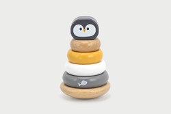 PolarB Holz Stapelturm Pinguin Lernspielzeug mehrfarbig