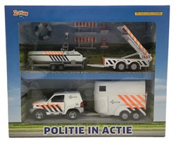Kids Globe Politieauto + aanhangers en acc.