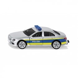 SIKU 1505, Polizei-Streifenwagen, Metall/Kunststoff, Silber, Öffenbare Türen, Anhängerkupplung