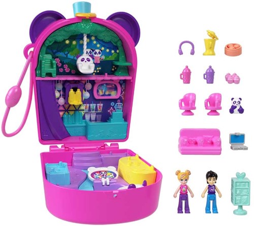 POLLY POCKET PANDA BOBA TEA SHOP COMPACT-2