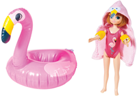 Lottie Puppe Poolparty - Sommer Spielset mit Flamingo