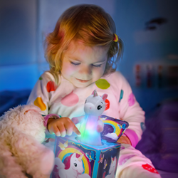 Schylling Pop & Glow Einhorn Jack In The Box