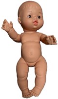Paola Reina Puppe Gordi Mädchen Babypuppe mit braunen Augen und Sommersprossen 34cm