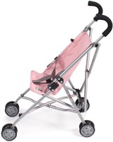 Bayer Chic 2000 Puppenbuggy Roma grau rosa - Spielzeug Buggy-2
