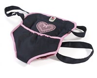 Bayer Chic 2000 Puppentrage dunkelblau Babypuppen Zubehör Herzchen