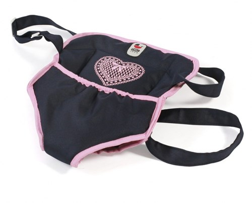 Bayer Chic 2000 Puppentrage dunkelblau Babypuppen Zubehör Herzchen