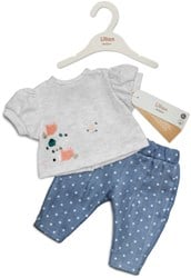 Skrallan Poppenkleding jeans & t-shirt (36-40cm)