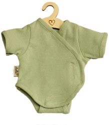 Hollie Puppenstrampler Babypuppe old green Baumwolle 34cm