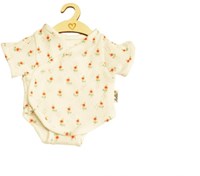 Hollie Puppenstrampler Baumwolle beige ajour für Gordi Puppen 34-36 cm