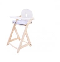 Poppenstoel Grijs/Wit-2