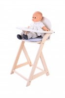 Poppenstoel Grijs/Wit