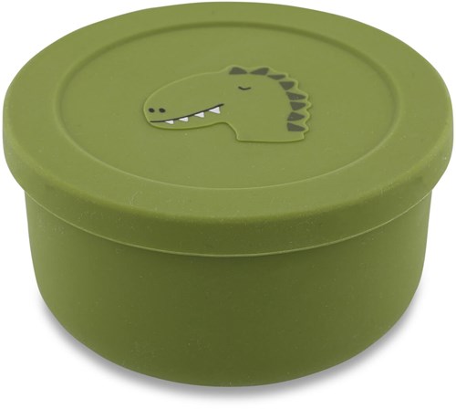 Trixie Silikon Snackdose - Mr. Dino - Kinder Brotdose - Obstbox Schule-2