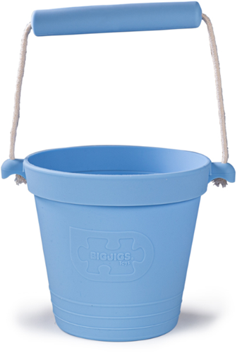 Bigjigs Silikoneimer - pulverblau