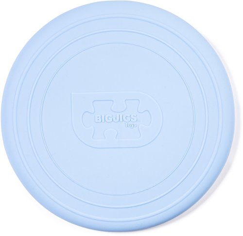 BigJigs Silikon-Frisbee - Powder Blue für Outdoor-Spaß