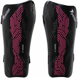 Precision Schienbeinschoner Origin.0 Strap - schwarz/rosa - XSmall Fußball