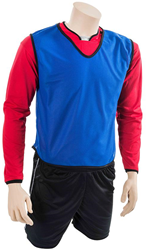 Precision Trainingsweste Mesh Blau für Jugend Sporttraining