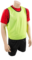 Precision Trainingsweste Mesh Fluo Gelb für Jugend Sporttraining