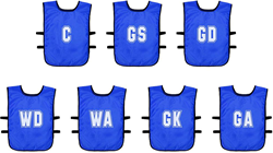 Precision Netball Trainingswesten Mesh 7er-Set für Jugend und Erwachsene