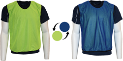 Precision Trainingsweste für Kinder - wendbares Mesh Gelb/Blau