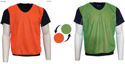 Precision Trainingsweste Sport Mesh Orange-Grün für Kinder