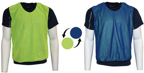 Precision Trainingsweste reversible Mesh gelb/blau für Jugend Sport