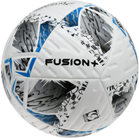 Precision Fußball Fusion+ FIFA Trainingsball weiß silber Größe 4