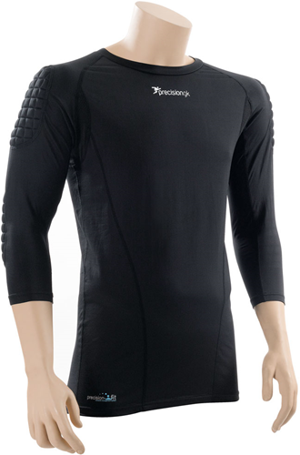 Precision Padded Baselayer GK Shirt Adult - Black - Large 42-44"