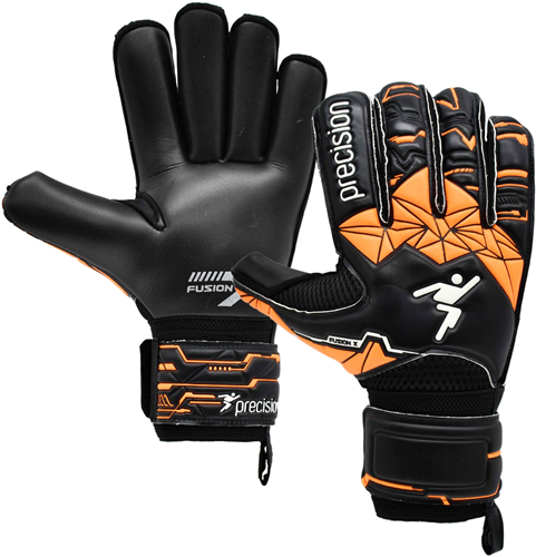 Precision Torwarthandschuhe Fusion X Roll Finger Protect Fußball
