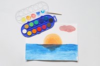 Primo Aquarellfarben Set - 12 Farben in Kunststoffbox mit Pinsel-2