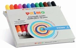 Primo PRIMO - 12 Jumbo-Filzstifte (Faserspitze) ø7,6 mm in Box