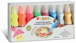 Primo Primo - Plakkaatverf in Spuitflesje Metal+Fluo (8x50 ml)