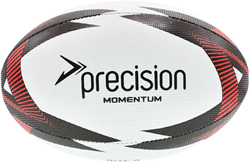 Precision Rugby Trainingsball Momentum - weiß schwarz rot Größe 3