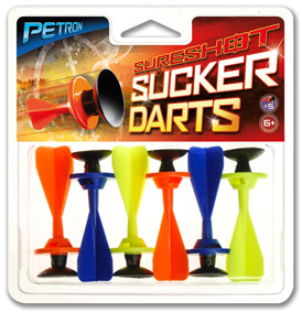 Petron Sureshot Spare Sucker Darts 6pk -  -
