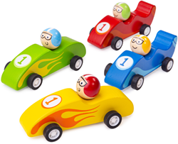 Bigjigs Pull Back Rennwagen