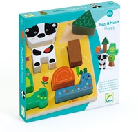 Djeco Holzpuzzle Puzz & Match Happy - FSC 100% nachhaltiges Spielzeug-2
