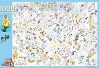 Puzzelman Puzzle Schneemänner Marc De Vos 1000 Teile Wintermotiv