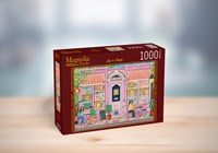 Magnolia Puzzle 1000 Teile - bunte Erwachsenenpuzzle Café-Motiv-2