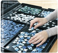 Ravensburger Puzzle Mappe Puzzle Aufbewahrungsmappe 1000 Teile schwarz